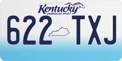 KY license plate 622TXJ