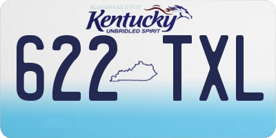 KY license plate 622TXL