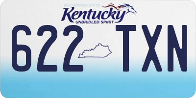 KY license plate 622TXN