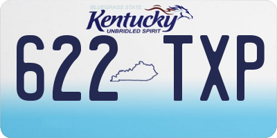KY license plate 622TXP