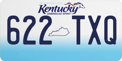 KY license plate 622TXQ