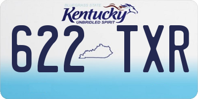 KY license plate 622TXR