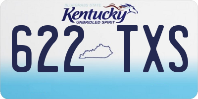 KY license plate 622TXS