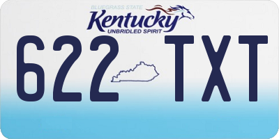 KY license plate 622TXT