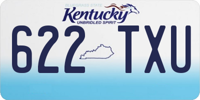 KY license plate 622TXU