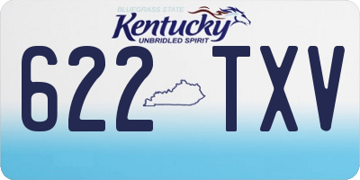 KY license plate 622TXV
