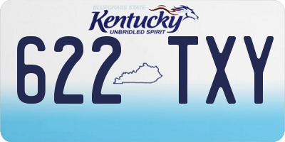 KY license plate 622TXY