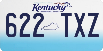 KY license plate 622TXZ