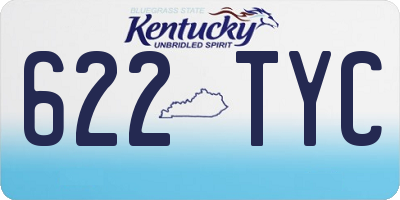 KY license plate 622TYC