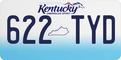 KY license plate 622TYD