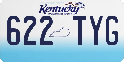 KY license plate 622TYG