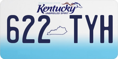 KY license plate 622TYH