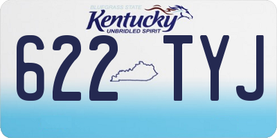 KY license plate 622TYJ