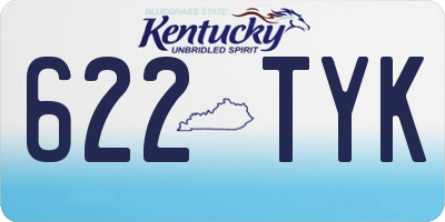 KY license plate 622TYK