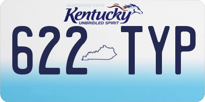 KY license plate 622TYP