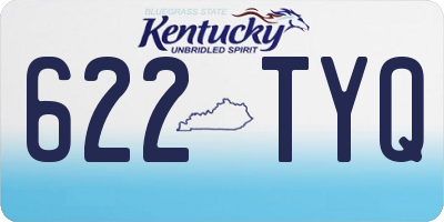 KY license plate 622TYQ