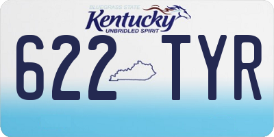 KY license plate 622TYR
