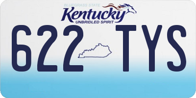 KY license plate 622TYS