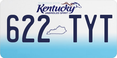KY license plate 622TYT