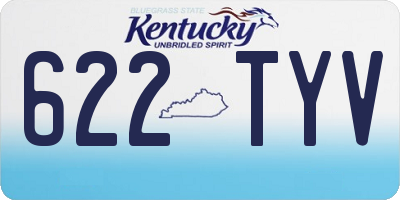 KY license plate 622TYV