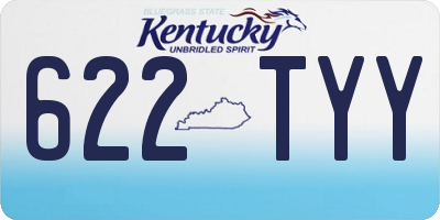 KY license plate 622TYY