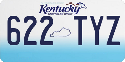 KY license plate 622TYZ