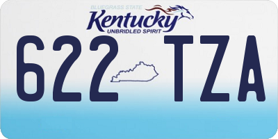 KY license plate 622TZA