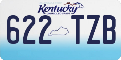 KY license plate 622TZB