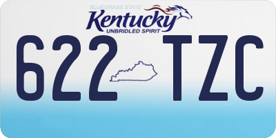 KY license plate 622TZC