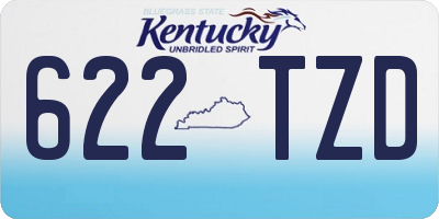 KY license plate 622TZD