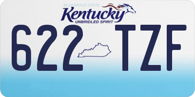 KY license plate 622TZF
