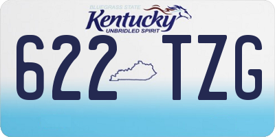 KY license plate 622TZG