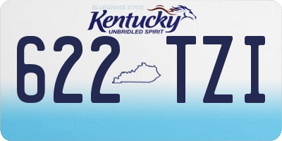 KY license plate 622TZI