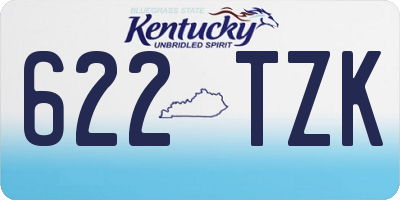 KY license plate 622TZK
