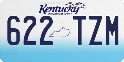KY license plate 622TZM