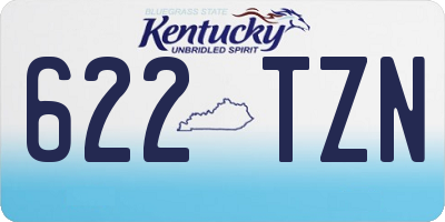 KY license plate 622TZN