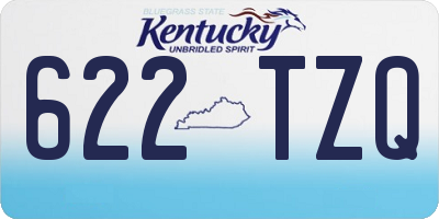 KY license plate 622TZQ