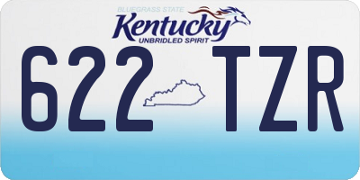 KY license plate 622TZR