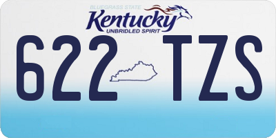 KY license plate 622TZS