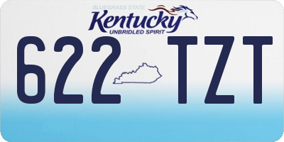 KY license plate 622TZT