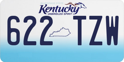 KY license plate 622TZW