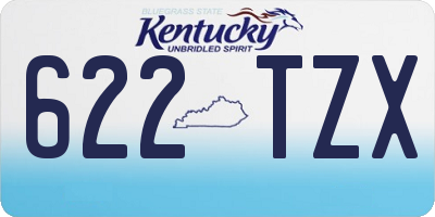 KY license plate 622TZX