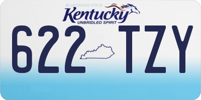 KY license plate 622TZY