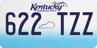 KY license plate 622TZZ