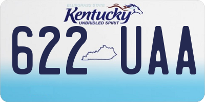KY license plate 622UAA