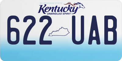 KY license plate 622UAB