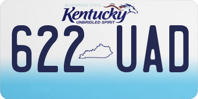 KY license plate 622UAD