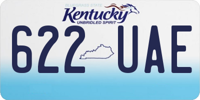KY license plate 622UAE