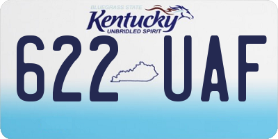 KY license plate 622UAF