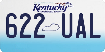 KY license plate 622UAL